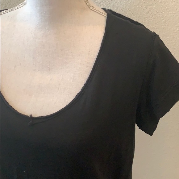 Black Distressed Tee - Picture 7 of 8